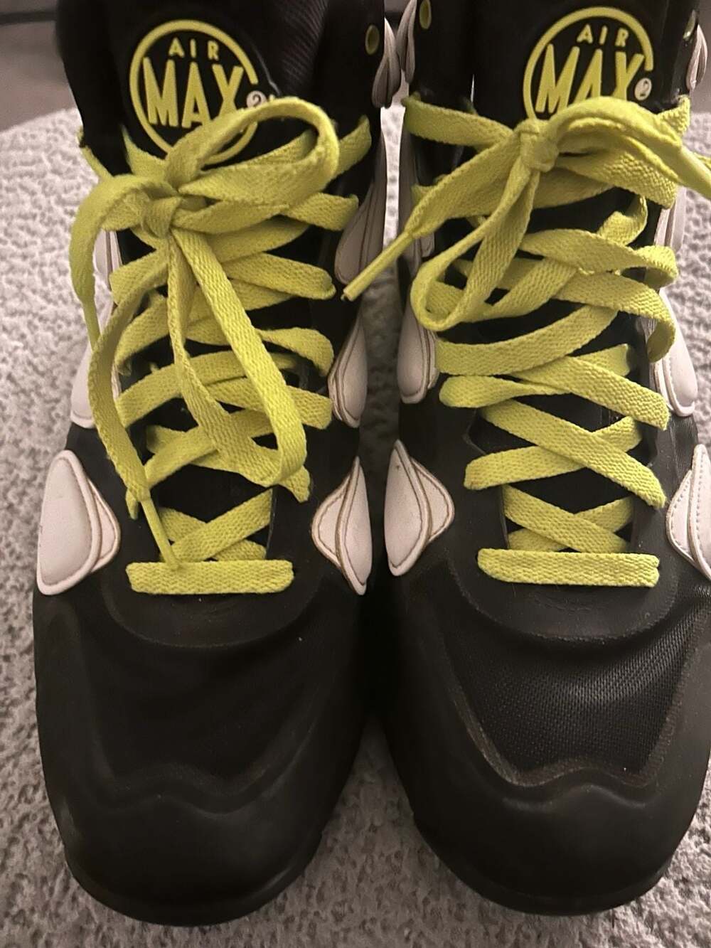 Nike Air Max 2 CB 94 Black White Neon Green Basketball Shoes